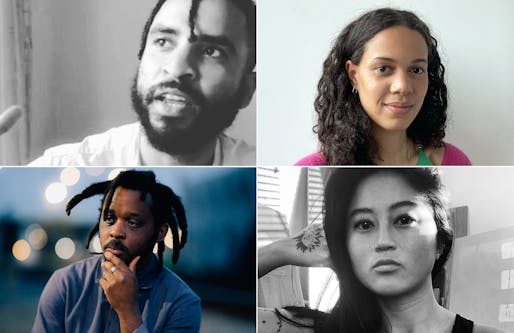 The inaugural class of JAE Fellows (clockwise from top left): Dele Adeyemo, Ella den Elzen, Bz Zhang, and Curry J. Hackett. Images courtesy ACSA.