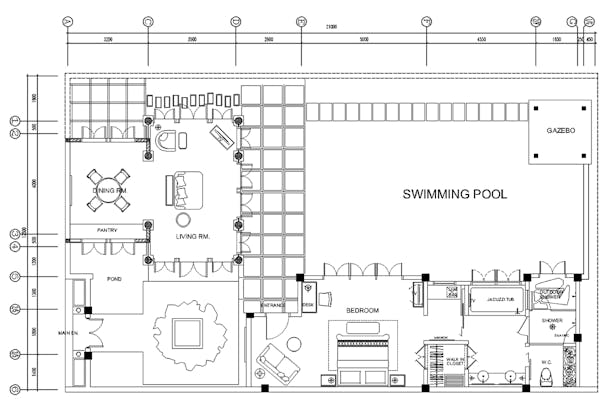 Pool Villa plan