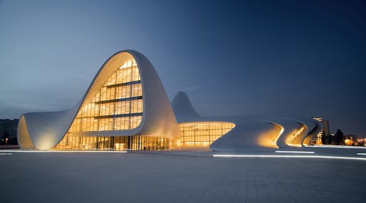 Shortlisted in the Culture Category: Heydar Aliyev Centre in Azerbaijan by Zaha Hadid Architects (Photo courtesy of World Architecture Festival)