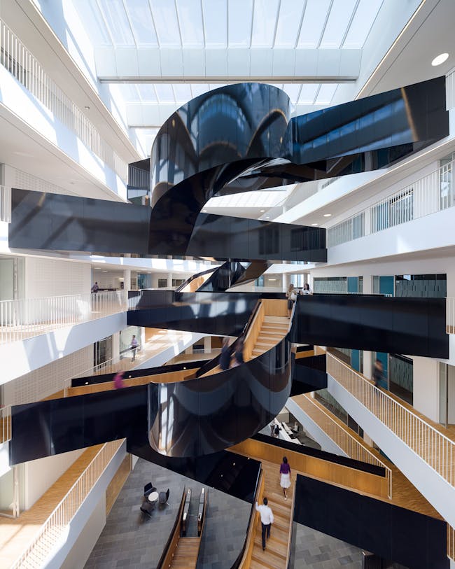 Interior of the newly inaugurated Copenhagen UN City building by 3XN (Photo: Adam Mørk)