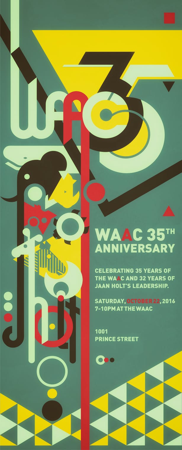 WAAC 35th anniversary announcement banner