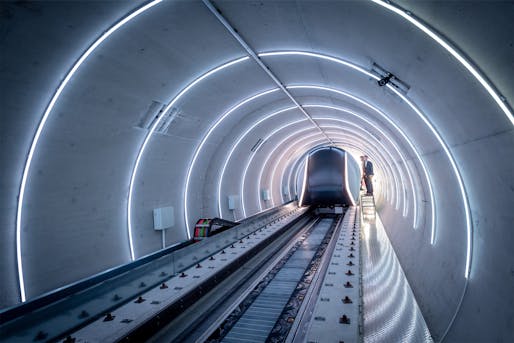 A look inside the TUM Hyperloop test track at the Technical University of Munich's Ottobrunn/Taufkirchen campus. Image © Andreas Heddergott/TUM