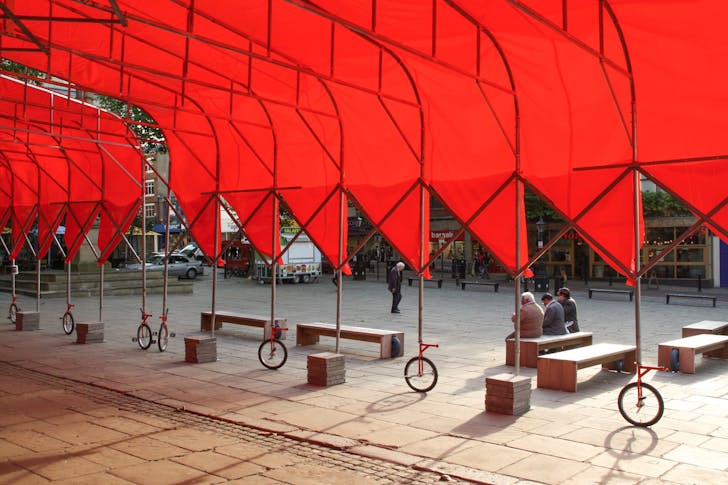 The 'People's Canopy'. Image courtesy the People's Architecture Office.