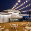 Kingspan Light + Air’s translucent wall system emulates trees throughout the Prebys Plaza at The Rady Shell at Jacobs Park to connects visitors with San Diego's beautiful nature-setting (Photographs ©Darren Bradley)