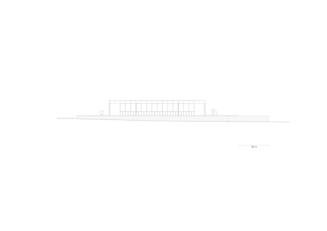 North elevation (Original scale 1:750) © David Chipperfield Architects for Bundesamt für Bauwesen und Raumordnung