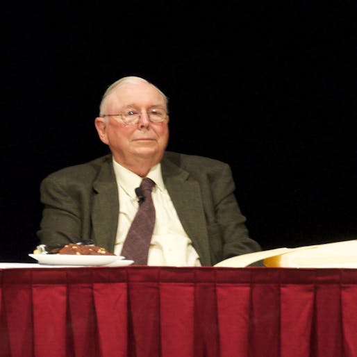 Billionaire investor and hobby architect, Charlie Munger. Photo by Flickr user Nick Webb