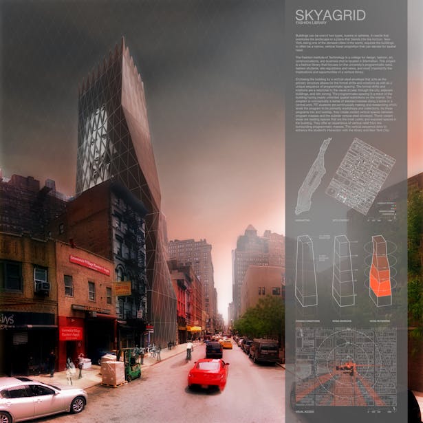 Intro Board - NY Fashion Library - Spring 2015 Steel Design Competition