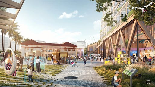 <a href="https://archinect.com/news/article/150265339/google-wins-approval-for-downtown-west-mega-campus-in-san-jose">Google’s proposed campus at Downtown West, CA</a>. Image: Google/SITELAB Urban Studio