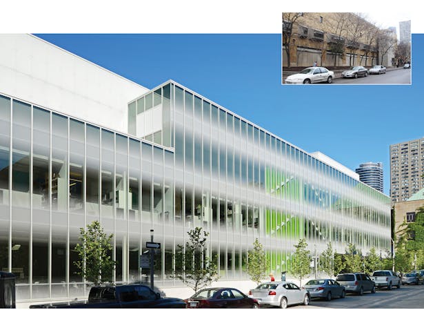 Before and After 2: The School of Image Arts now has visibility and connectivity with the campus