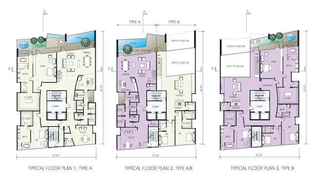 TYPICAL FLOOR PLANS