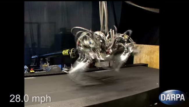 DARPA's Cheetah Bot is capable of running faster than the fastest human. Via: DARPA