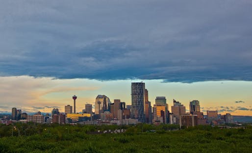 The Calgary skyline (Image via calgarynewcentrallibrary.ca)