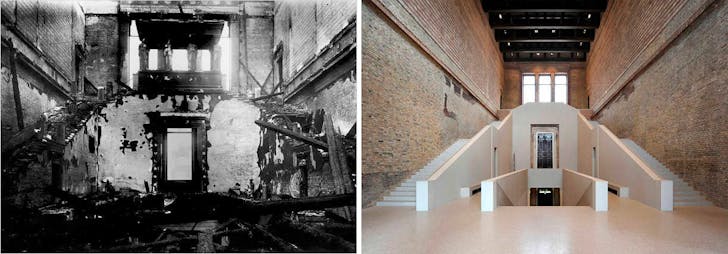 Figure 14 - Neues Museum in Berlin. Before and after the renovation.