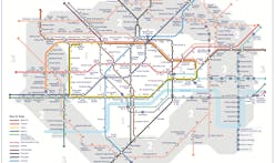 A new London Tube map shows walking times between stations