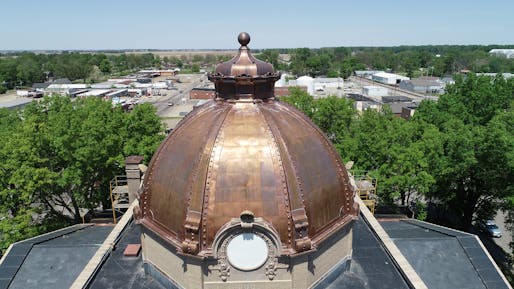 Mississippi County Courthouse Dome Replacement by Revival Architecture, Inc. Photo: Renaissance Historic Exteriors