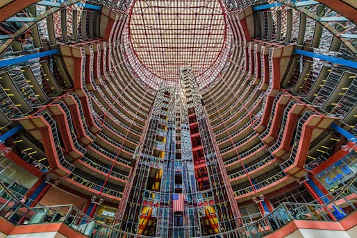 Interior of Chicago's Thompson Center, one of several event sites of the newly-commenced Chicago Architecture Biennial. Photo: Mobilus In Mobili/Flickr (CC BY 2.0 Deed)