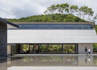 Park Hyatt Niseko Hanazono, Chapel: the floating grand roof blurs the boundary between indoor and outdoor areas