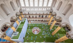 View construction time-lapse of the National Building Museum's new summer installation
