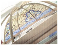 Dome: Stained Glass & Cast Bronze 