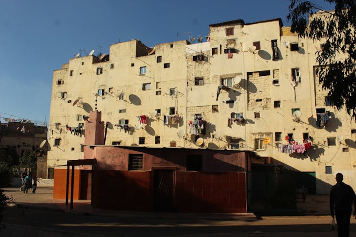 The neighborhood of Hay Mohammadi in eastern Casablanca that was the object of a large colonial masterplan in the 1950s. Image courtesy The Funambulist