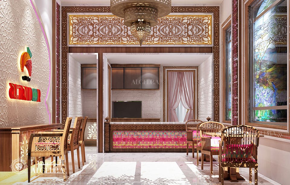Indian restaurant interior design | ALGEDRA design | Archinect