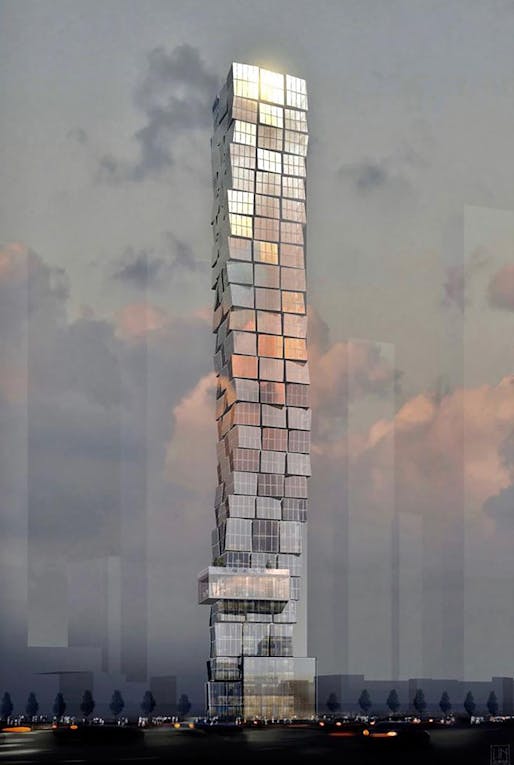 Previously on Archinect: Undulating glass tower with canted, gridded facades coming to Hudson Yards site