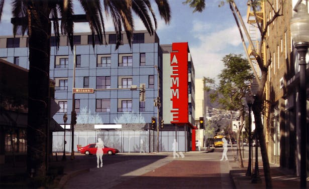 Laemmle Cinema Lofts by Withee Malcolm Architects (approved November 2011)