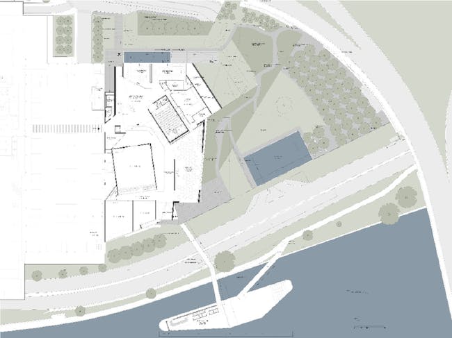 Upper Level Plan. Image courtesy of Steven Holl Architects.