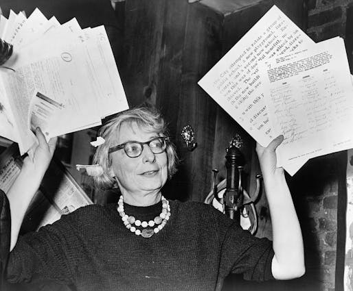 Jane Jacobs organizing to save the West Village in 1961. (Photo: Wikipedia)