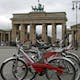 'Call a bike,' a bike hiring system, in front of the Brandenburg Gate. Credit: Wikipedia