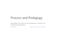 Thesis on Process and Pedagogy