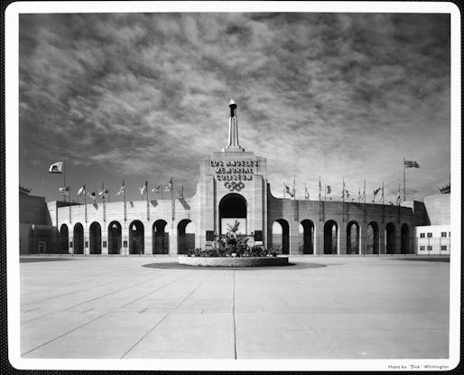 The Los Angeles Memorial Coliseum, built in 1923, has hosted two Olympics, the World Series, Super Bowls, and the Pope. UNIVERSITY OF SOUTHERN CALIFORNIA GETTY IMAGE