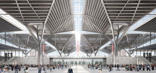 Entrance hall with view on the main central thoroughfare (Image: gmp · von Gerkan, Marg and Partners · Architects)