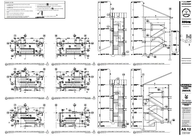 Stair Plans & Sections - Sample