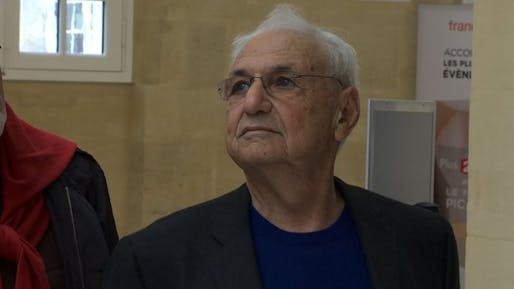 Frank Gehry at the Picasso Museum in Paris, via bbc.com