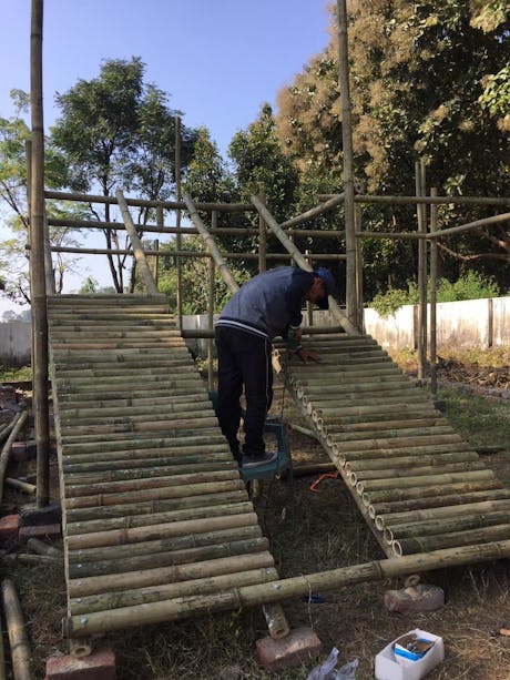 Bamboo slide in development 