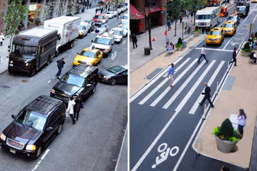 Bike Lane on 51st Street in Manhattan. Photo: NYC DOT