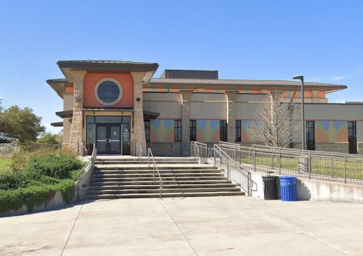 The existing building of Austin's Asian American Resource Center. Image courtesy <a href="https://www.google.com/maps/@30.3401375,-97.6805466,3a,65.2y,223.3h,92.43t/data=!3m7!1e1!3m5!1soMr8g8usG5z0HosbmNO1Xw!2e0!6shttps:%2F%2Fstreetviewpixels-pa.googleapis.com%2Fv1%2Fthumbnail%3Fpanoid%3DoMr8g8usG5z0HosbmNO1Xw%26cb_client%3Dmaps_sv.tactile.gps%26w%3D203%26h%3D100%26yaw%3D330.1887%26pitch%3D0%26thumbfov%3D100!7i16384!8i8192">Google Street View</a>