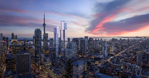 Rendering of the Forma development in downtown Toronto. Image courtesy Forma/Great Gulf.
