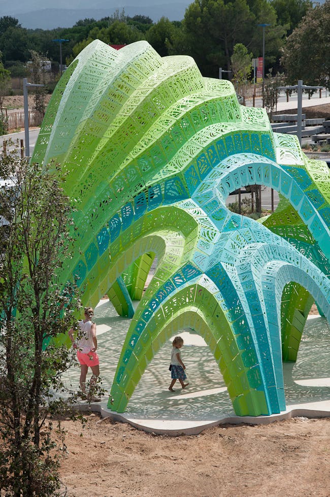 Pleated Inflation in Argelès, France by THEVERYMANY