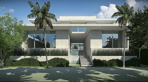 Burns' proposed mansion. Image courtesy of Town of Palm Beach via Palm Beach Daily News 