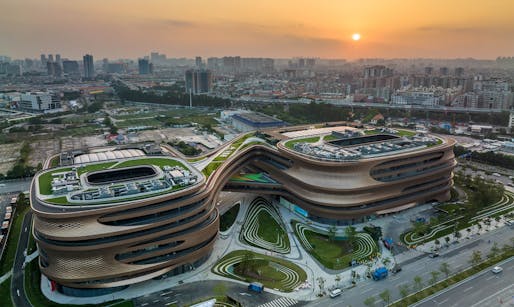 Infinitus Plaza, Guangzhou by Zaha Hadid Architects. Photo: Liang Xue / Zaha Hadid Architects
