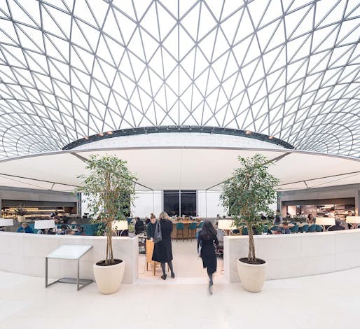British Museum - Great Court Restaurant in London, UK by Softroom (Softroom was also recently featured in Archinect's popular Studio Visits series)