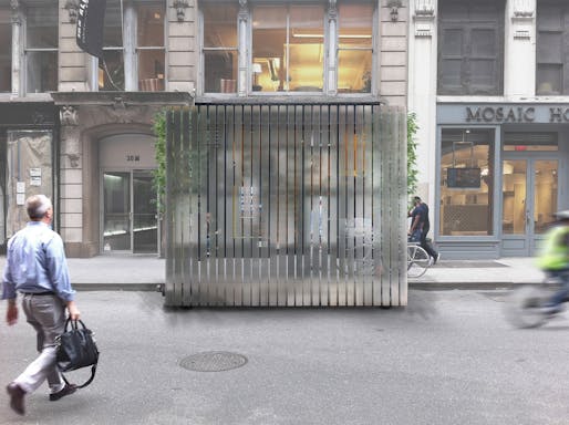 Screen Play, the proposal by Collective–LOK, wins Ground/Work: A Design Competition for Van Alen Institute’s New Street-Level Space