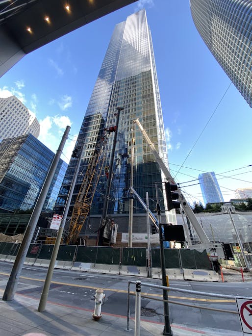 Millennium Tower in February 2022. Image: Wikimedia Commons user ArnoldReinhold (CC BY-SA 4.0)