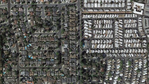 تغییرات تراکم مسکن در سانی ویل، کالیفرنیا.  اعتبار تصویر: Google Earth، CC BY-ND