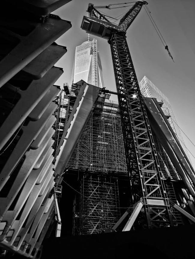 The view of Tower One from the ground via Justin Davidson