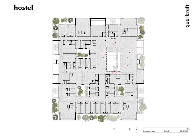 Typical hostel plan © querkraft