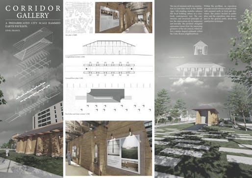 Buildner Student Award: Corridor Gallery by Florestan Lacroix. Image courtesy of Buildner Architecture Competitions