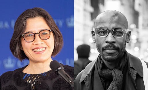 GSAPP's new interim dean, Weiping Wu, and interim director of the M.Arch program, Mario Gooden. Images courtesy Columbia University.